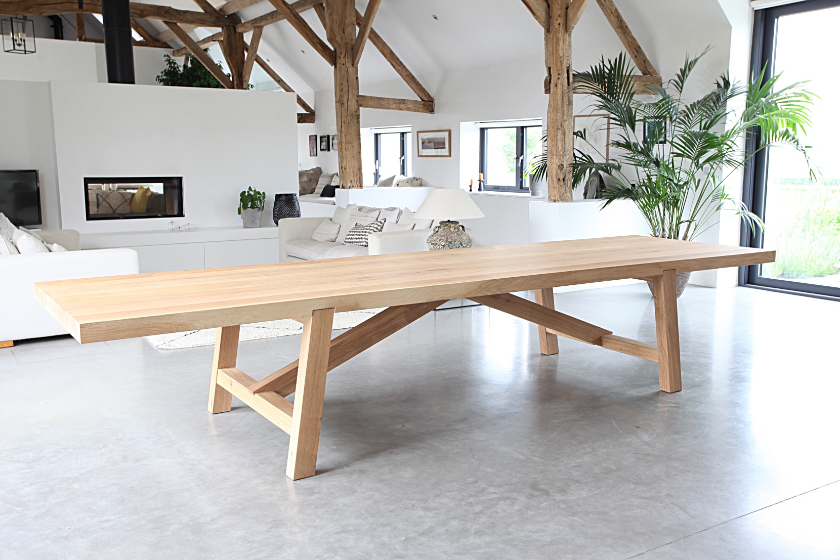 Chunky Oak Dining Table Design By Timber
